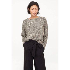 H&M Super Soft Leopard Print Dolman Top - NWT